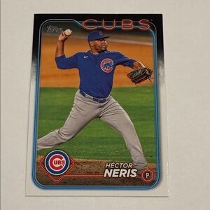 Topps Cubs Baseball Card in Blue and Gray